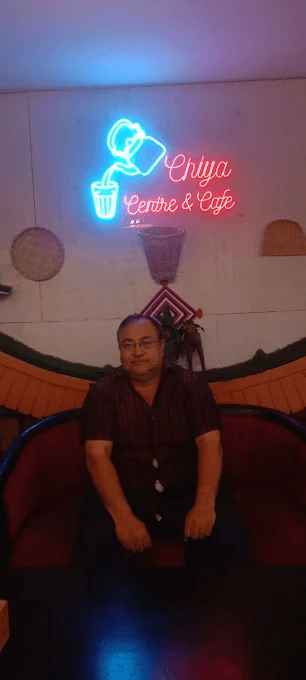 Photoshoot station at night